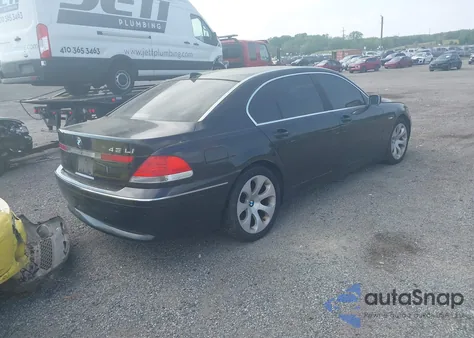 2002 BMW 745Li from USA, damaged, VIN WBAGN63492DR00406